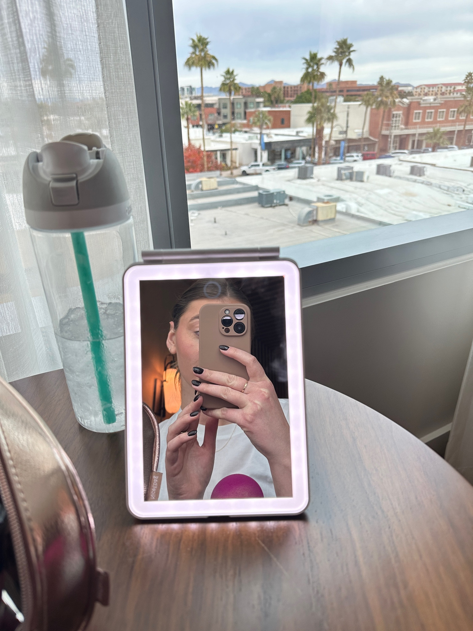 Travel LED mirror for makeup/skincare! 

#LTKtravel #LTKfindsunder50 #LTKbeauty