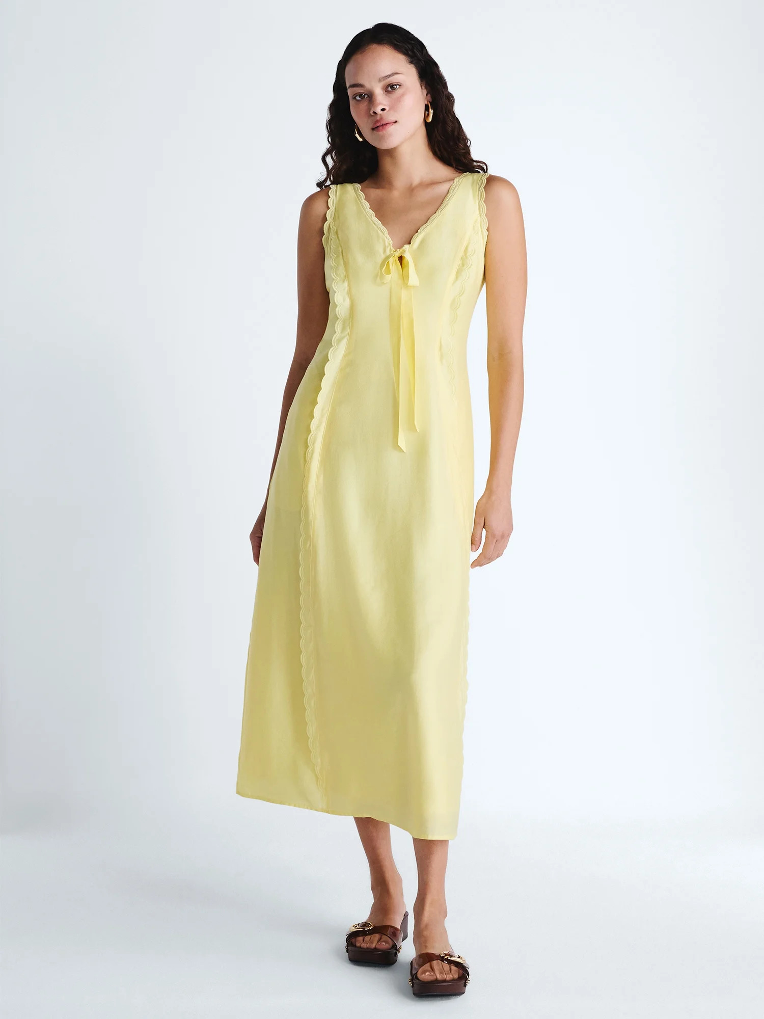 Scoop Maxi Keyhole Dress, Sizes 0-18 | Walmart (US)