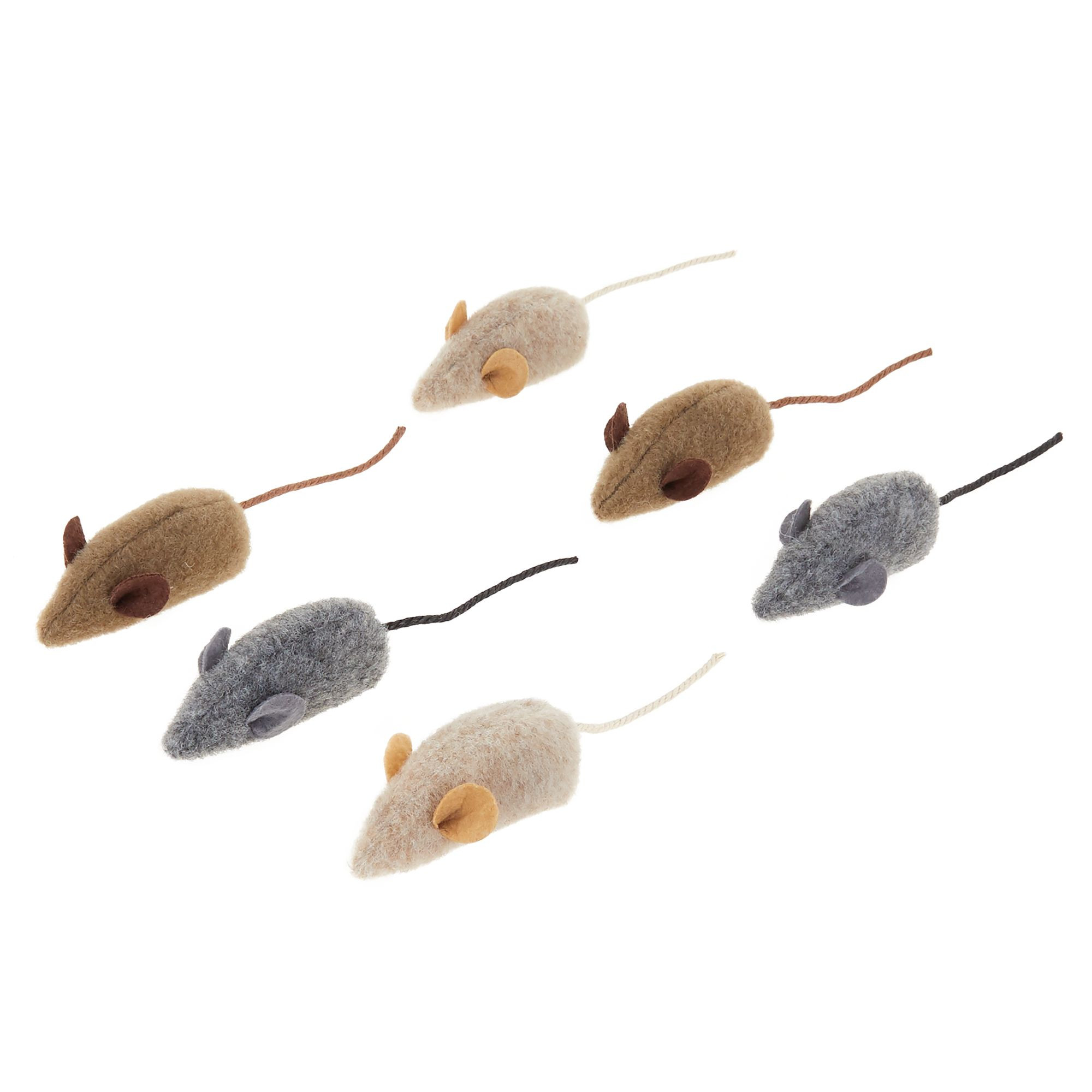 Whisker City® Wool Mice Cat Toys - 6 Pack | PetSmart