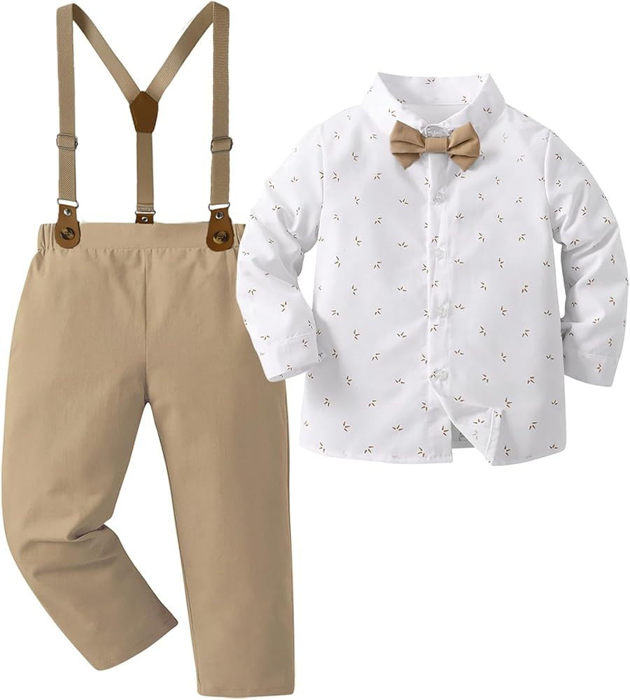 Boarnseorl Baby Boys Pants Sets, Toddler Infant Gentleman Outfits | Amazon (US)