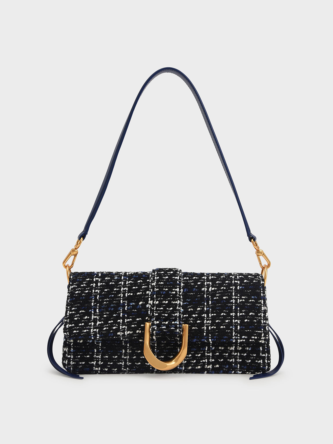 Gabine Tweed Shoulder Bag
 - Multi | CHARLES & KEITH (US)