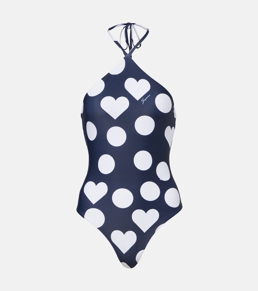 Jacquemus Bastide printed halterneck swimsuit | Mytheresa (US/CA)