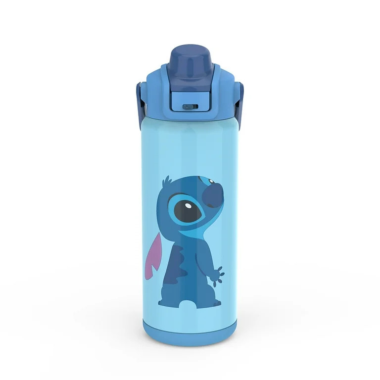 Zak Designs 20oz Stitch Kids Straw Water Bottle, Stainless Steel Vacuum Insulated Liberty Bottle ... | Walmart (US)