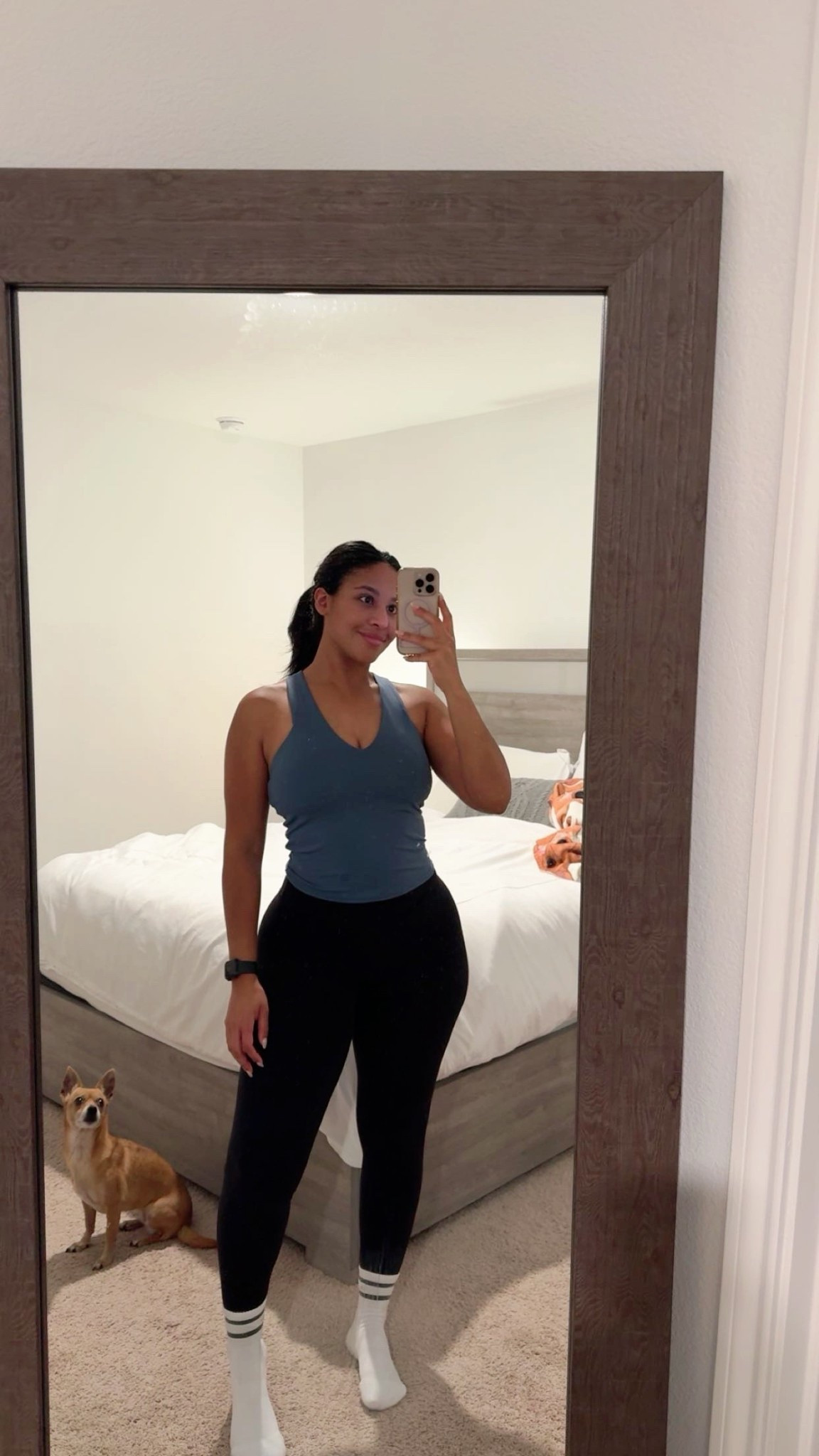 cute alo tank and leggings + grippy socks for pilates! a cute outfit makes the class more fun!

wearing a large in both!

#LTKActive