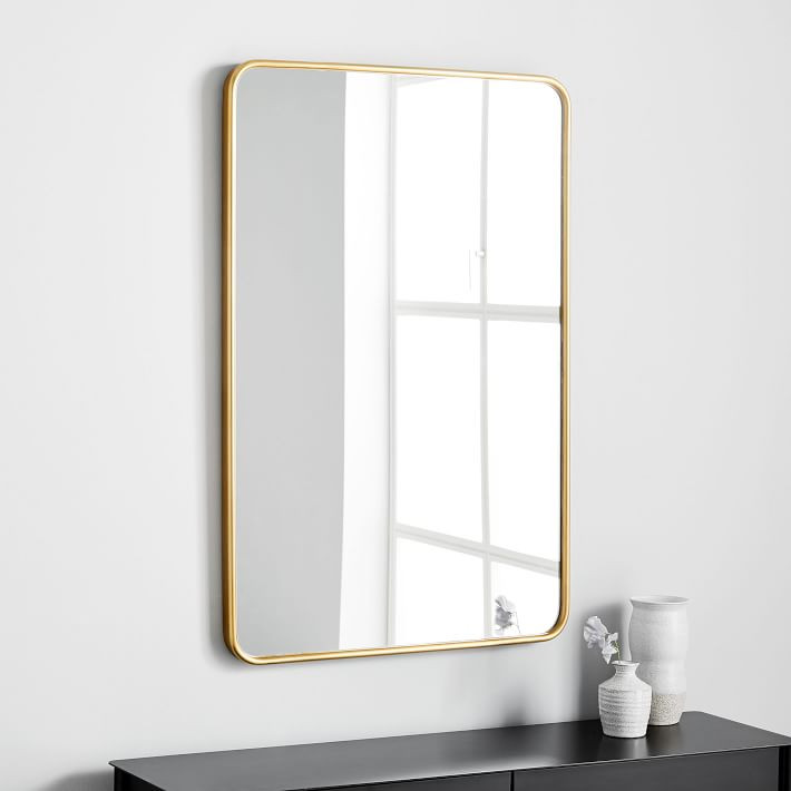 Streamline Rounded Edge Wall Mirror - 24"W x 36"H | West Elm (US)