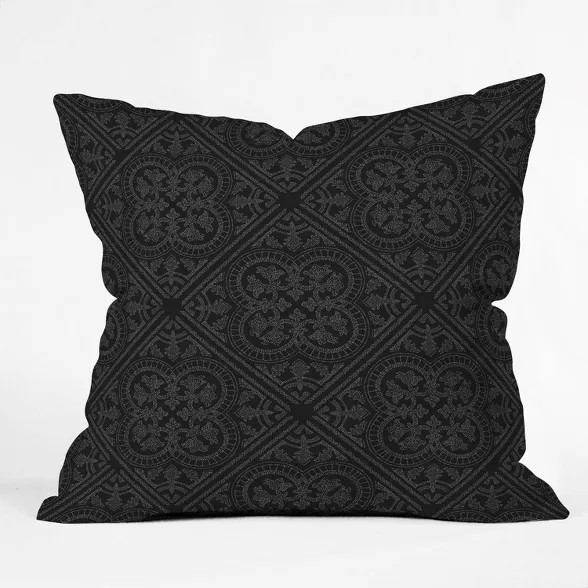 16"x16" Iveta Abolina Anissa Night Throw Pillow Black - Deny Designs | Target