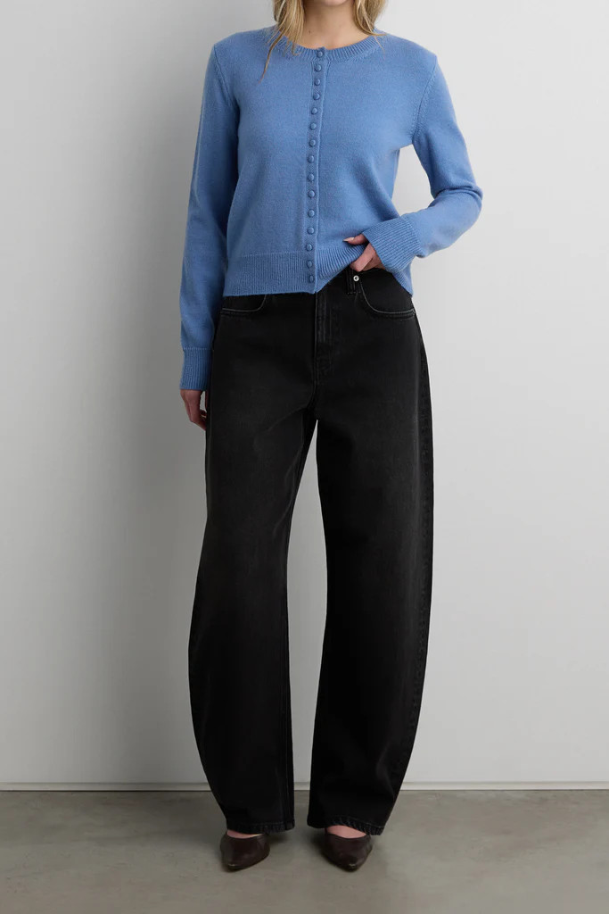 CLASSIC FIT CARDIGAN WITH COVERED BUTTONS | OAK + FORT