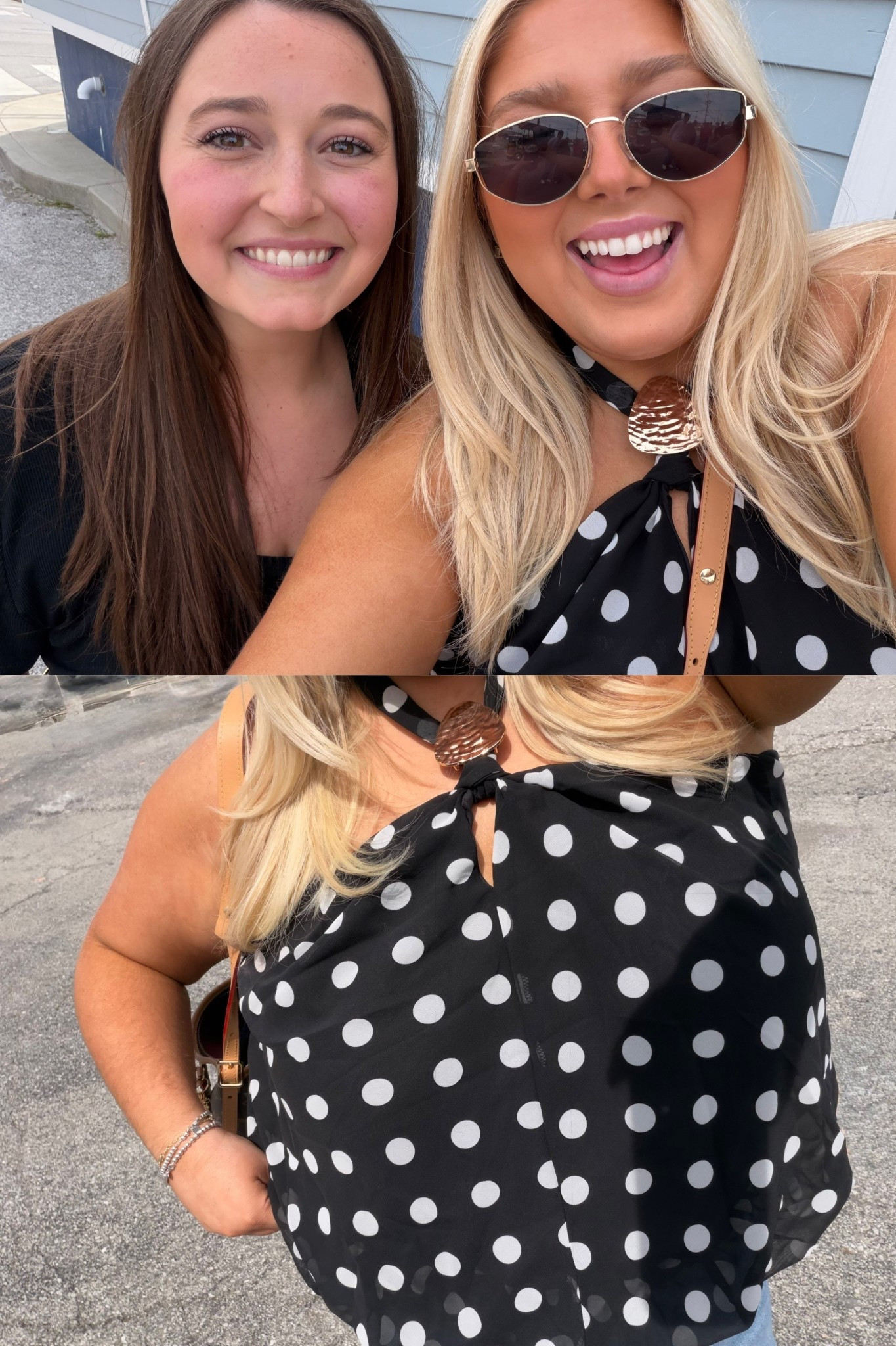 My top is from shein! Size 4- wish I would’ve sized down