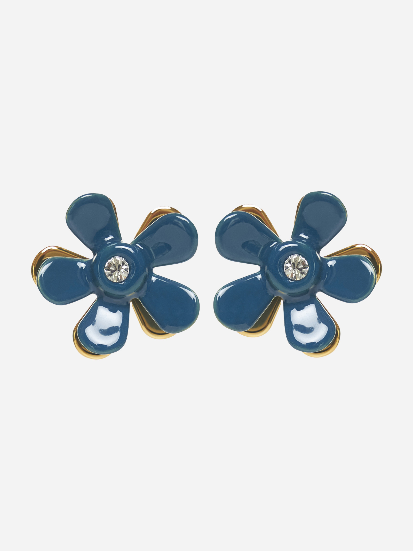 Blue Flower Pop earrings | D'ANIELLO BOUTIQUE