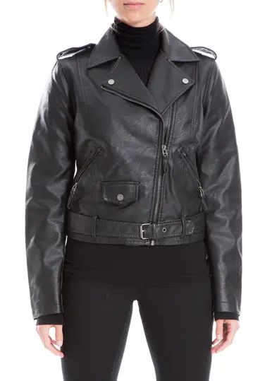 Faux Leather Crop Moto Jacket | Hautelook