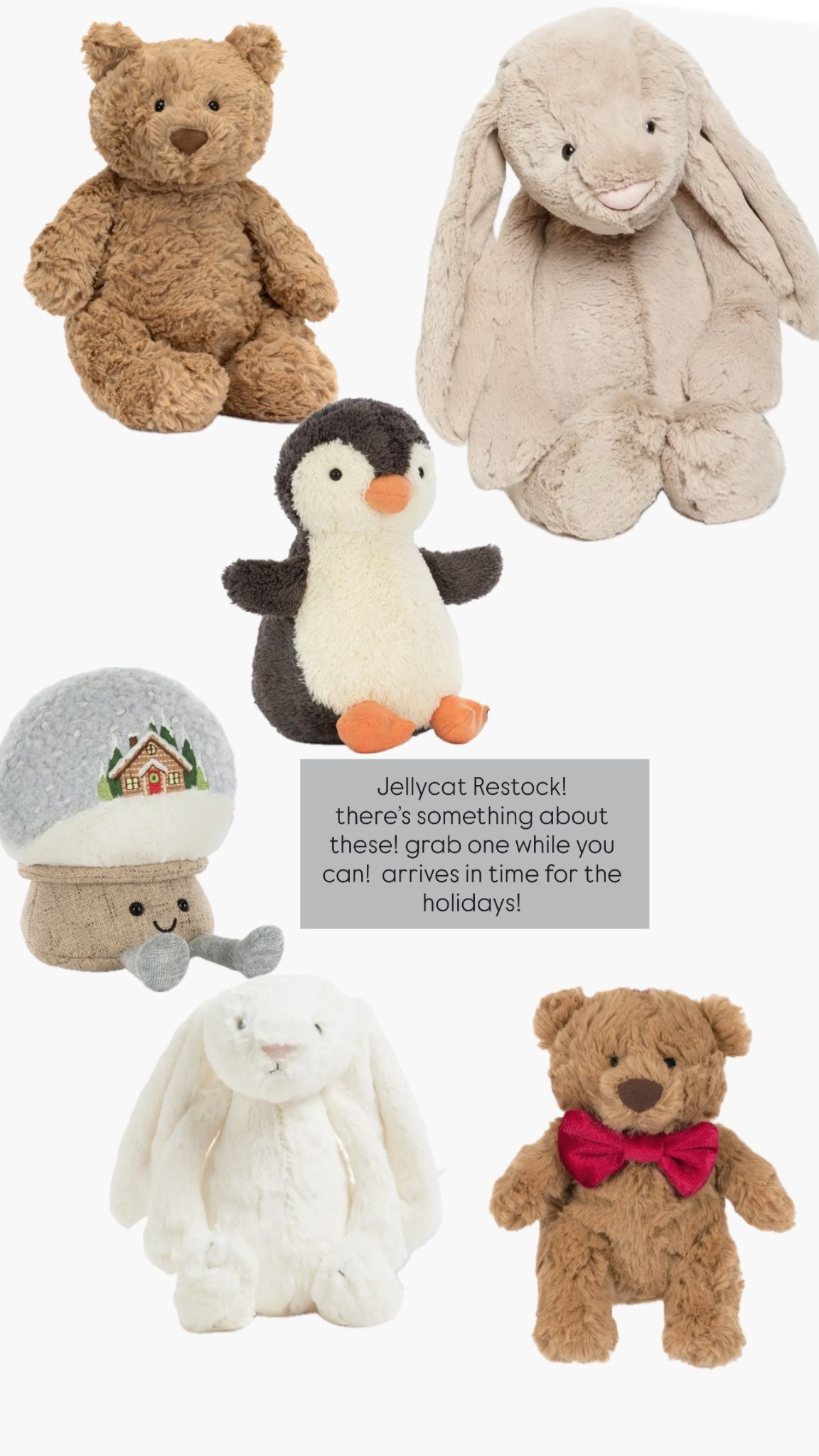 gift idea!
i have three teens and they all have a Jellycat on their wishlist!  Stocking stuffer idea! 

#LTKGiftGuide #LTKKids #LTKHoliday