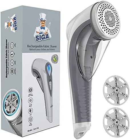 MR.SIGA Lint Remover and Fabric Shaver with 2 Speeds, Rechargeable Electric Lint Fuzz Remover with 2 | Amazon (US)
