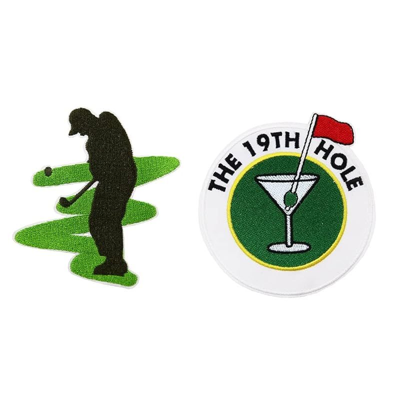 Golf The 19th Hole Outdoors Sport Embroidered Iron On Patches Golf Shirt Bag Hats DIY | Amazon (US)