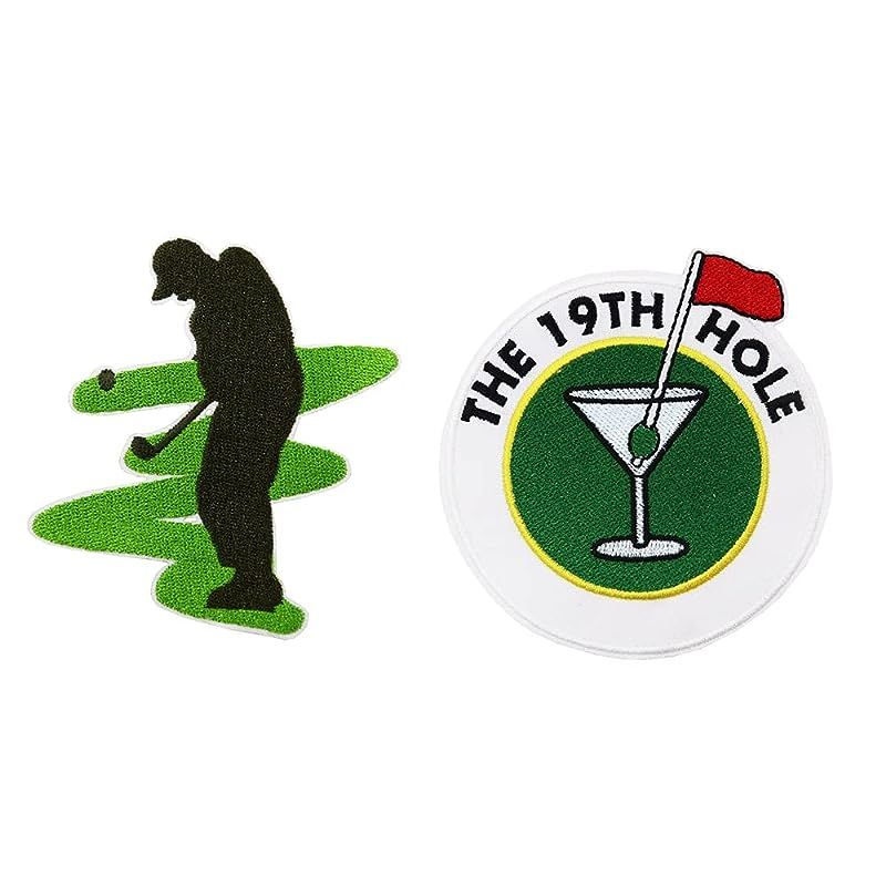 Golf The 19th Hole Outdoors Sport Embroidered Iron On Patches Golf Shirt Bag Hats DIY | Amazon (US)