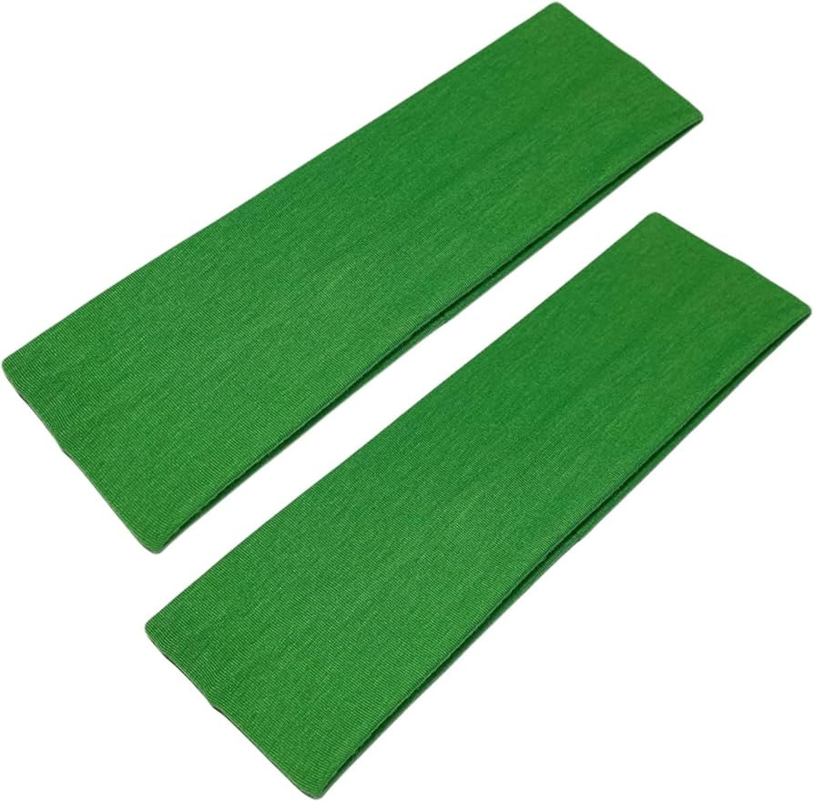 WESTEND CHOICE 7cm Wide Headbands 2 Pack Plain Stretchy Hairband Unisex Kylie Headband Bandeau Gy... | Amazon (UK)