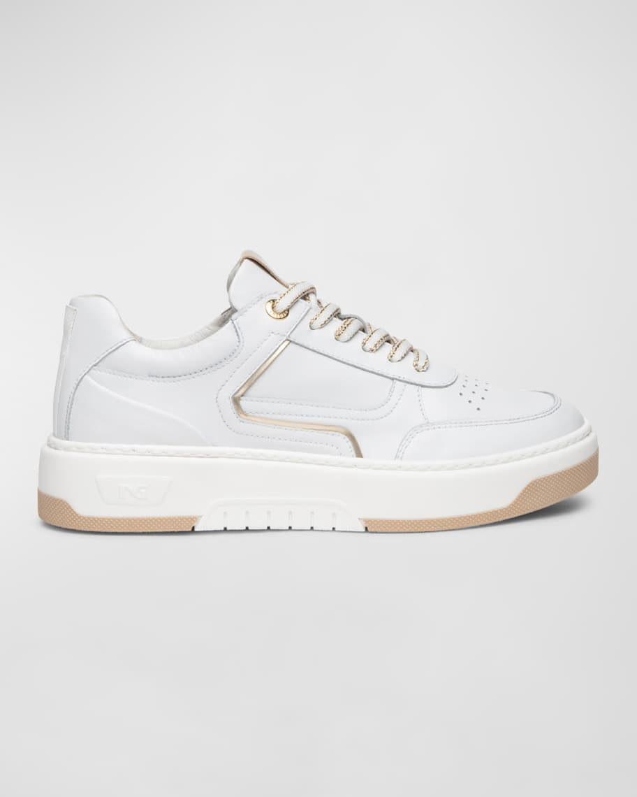 NeroGiardini Clean Leather Low-Top Sneakers | Neiman Marcus