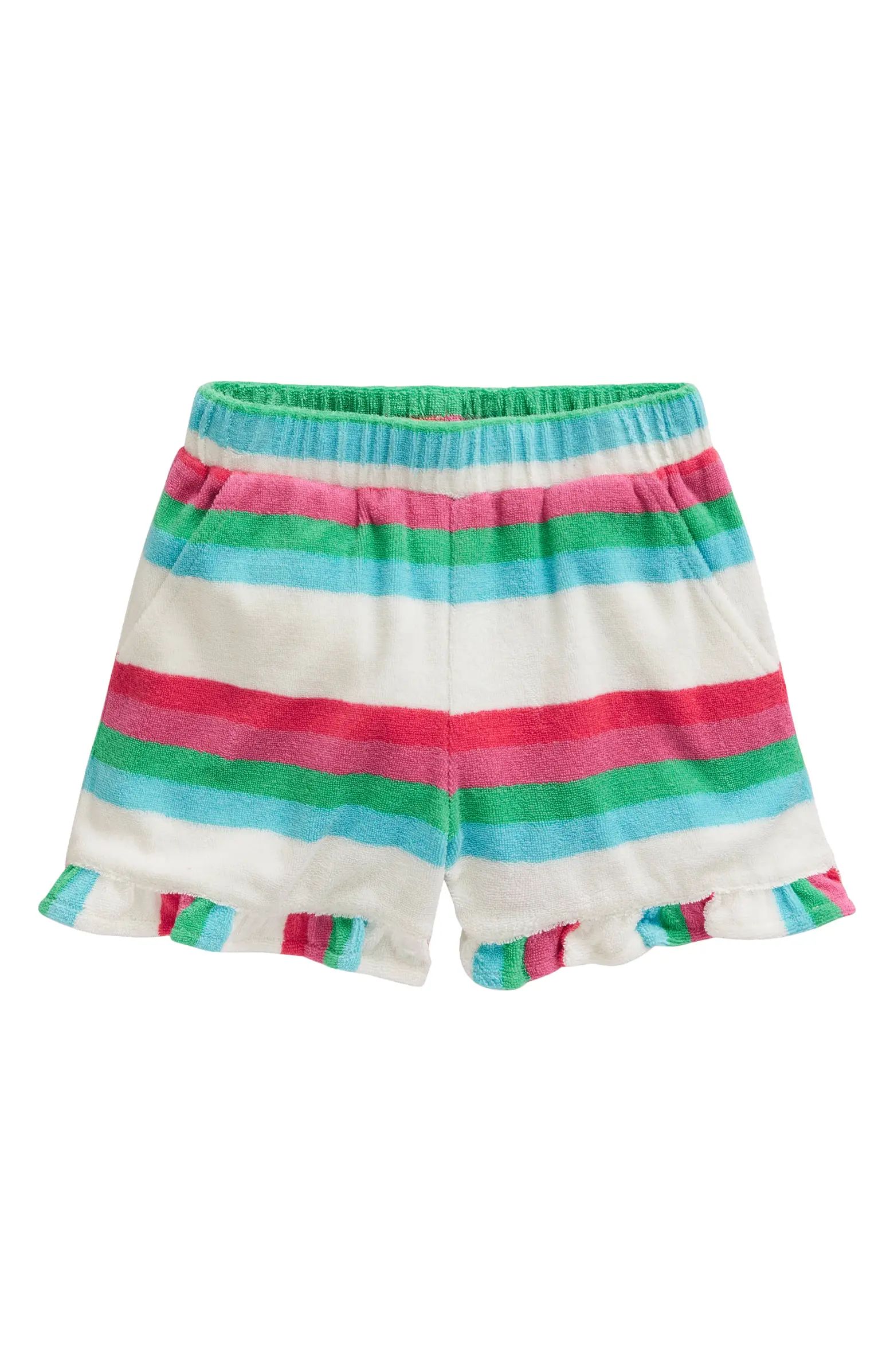 Mini Boden Kids' Stripe Terry Cloth Shorts | Nordstrom | Nordstrom