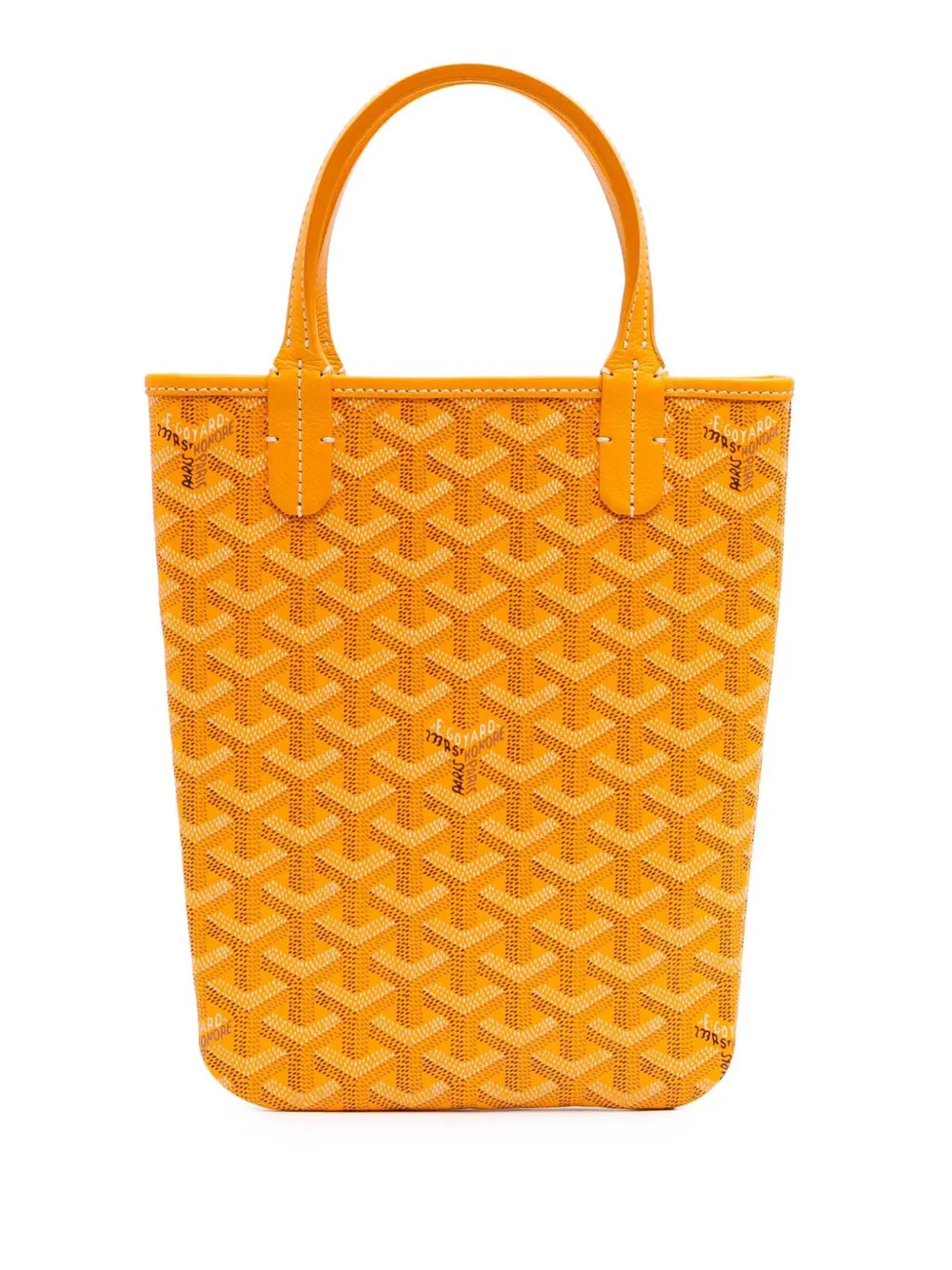 Goyard Pre-Owned 2017 Goyardine Poitiers Claire Voie Satchel | Yellow | FARFETCH | Farfetch Global