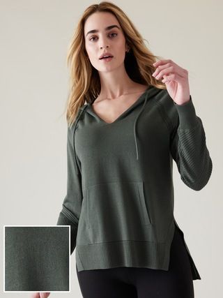 Evergreen Sweater Hoodie | Athleta