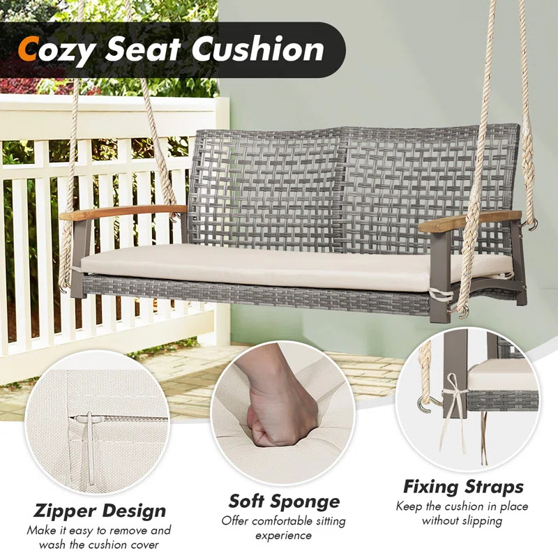 Meira 2 Person Porch Swing | Wayfair North America