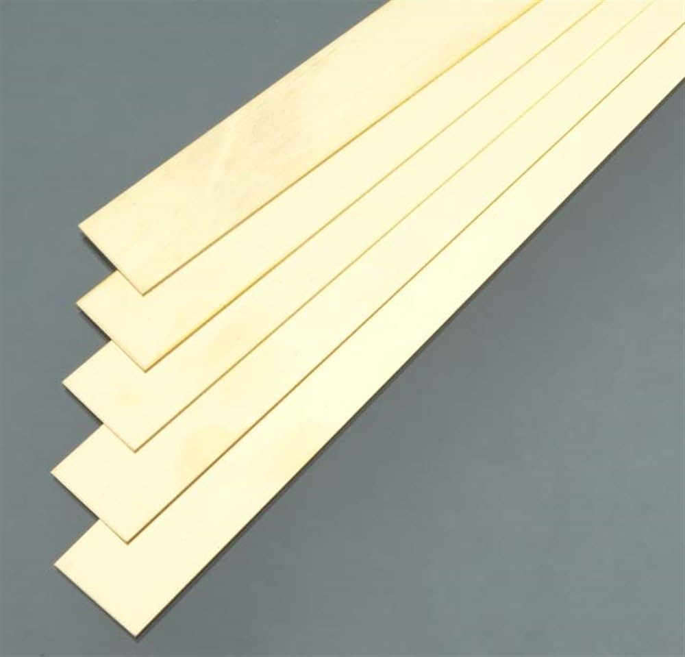 K&S K & S Precision Metals 9724 Brass Strip, 0.032" Thickness x 1" Width x 36" Length, 5 pc, Made... | Amazon (US)