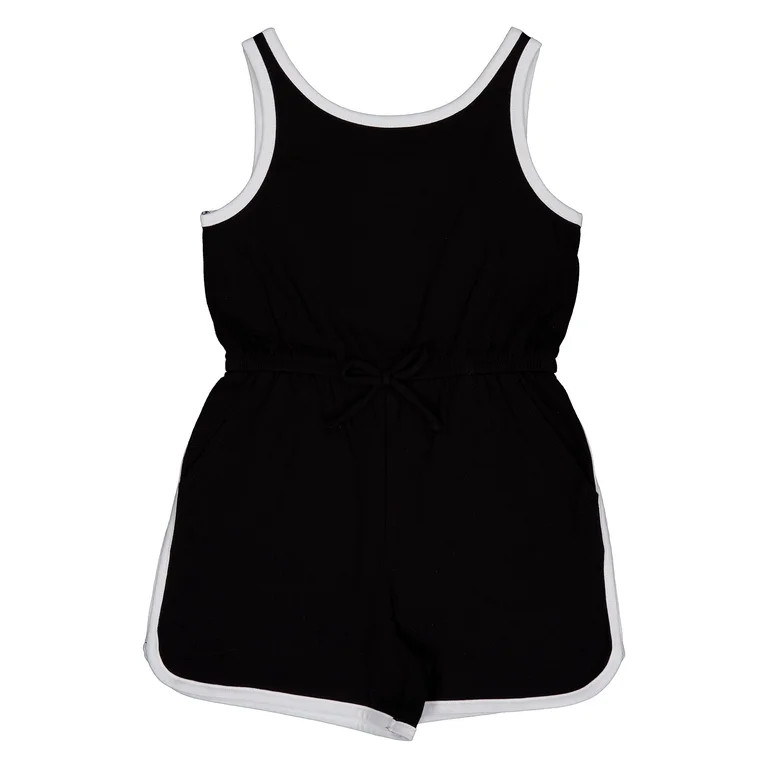 Wonder Nation Girls Play Romper, Sizes 4-18 & Plus | Walmart (US)