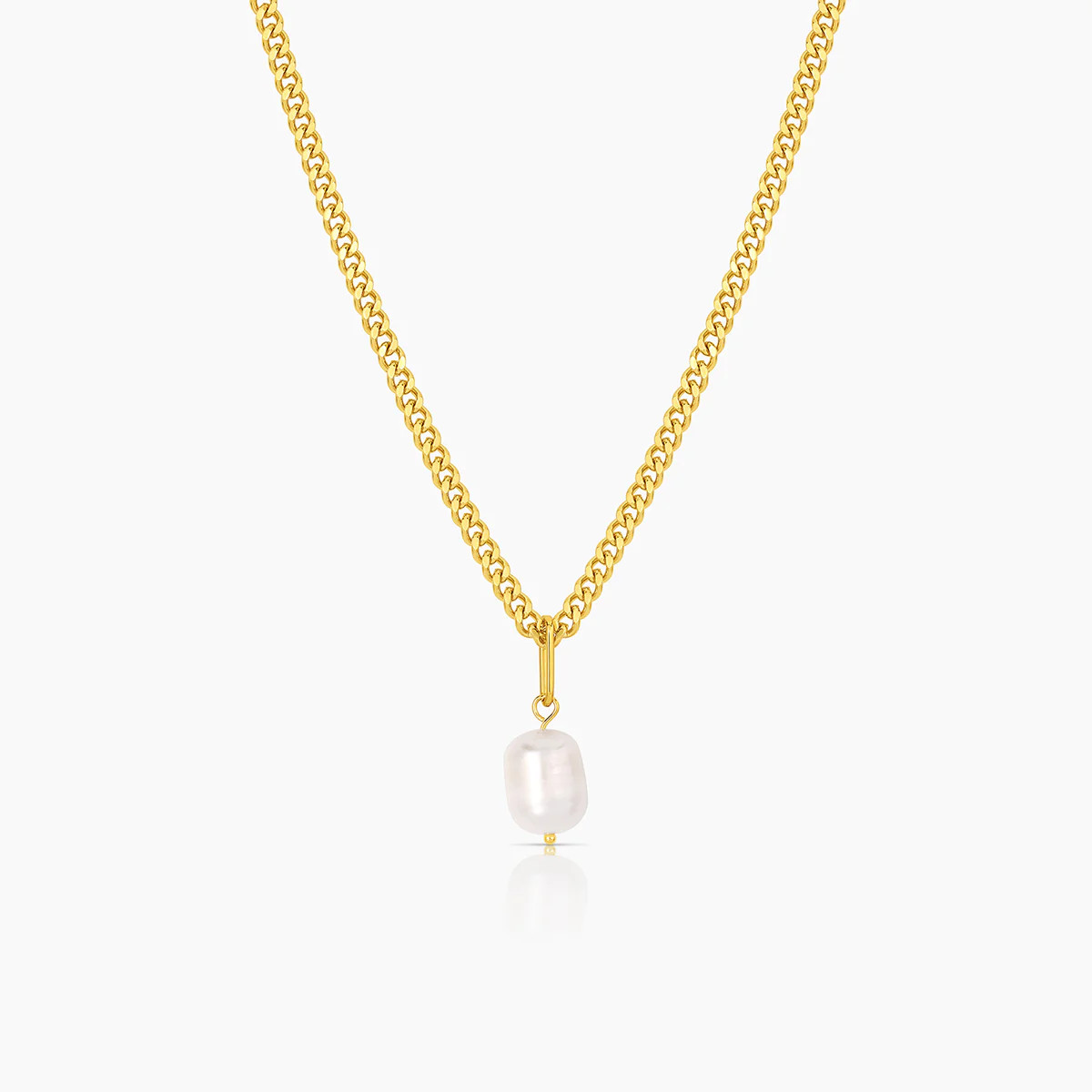 Colette Pearl Curb Necklace | THATCH