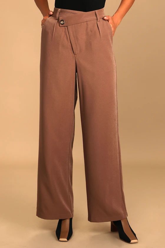 Sade Brown Trouser Pants | Lulus (US)