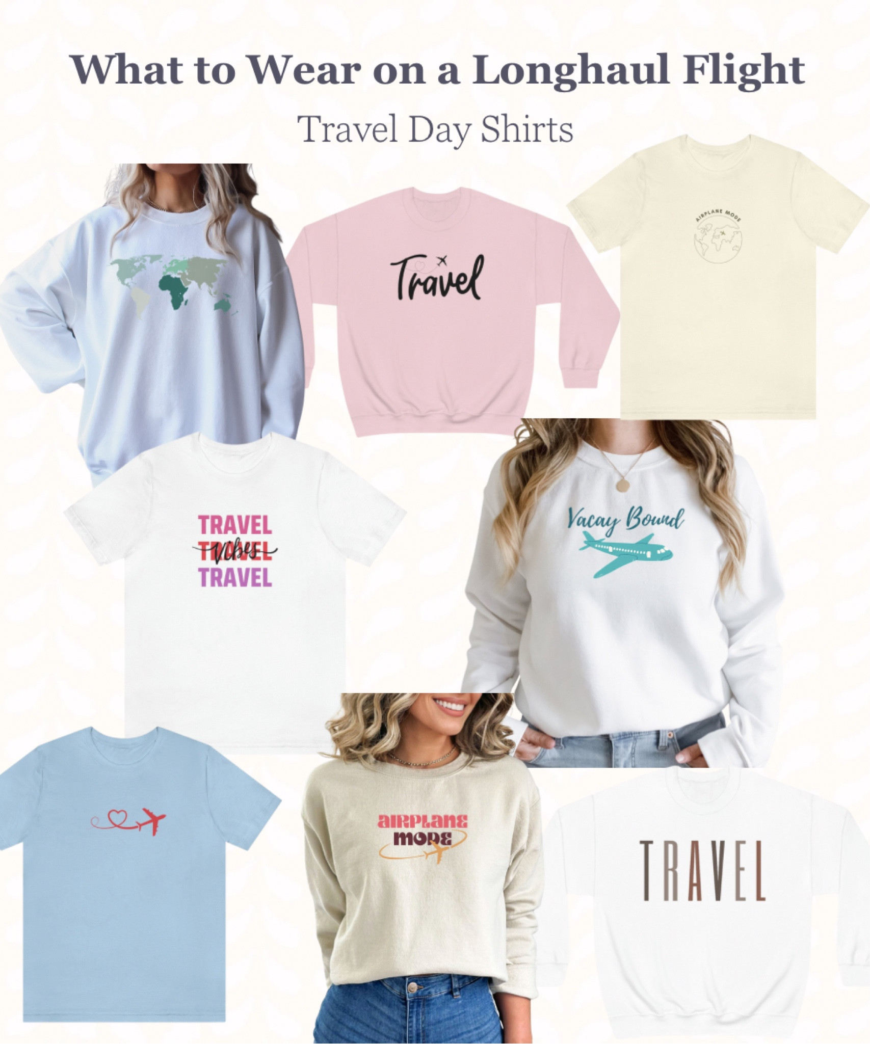 Travel day outfit ideas, travel sweatshirt, travel shirt, airplane outfits, what to wear to the airport

#LTKtravel