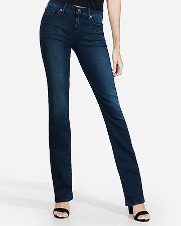 Mid Rise Stretch+ Supersoft Barely Boot Jeans | Express