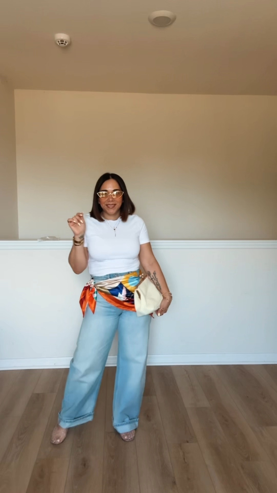 Elevated Basics
Jeans Zara - TRF MIDRISE BAGGY JEANS -(sold out online )

#LTKootd #LTKOver40 #LTKPetite