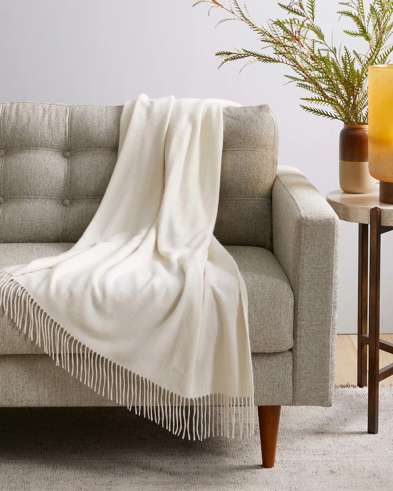 Cashmere Throw | Quince in Ivory | Quince