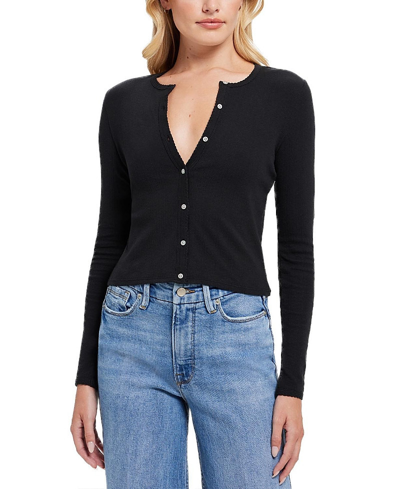 Goldie Lewinter Pointelle Crop Cardigan | Bloomingdale's (US)
