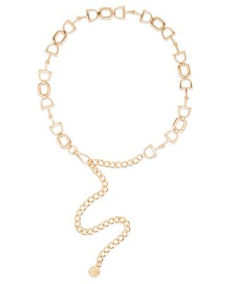 Steve Madden Equestrian Link Chain Belt - Gold | Macy's