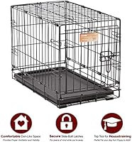 MidWest Homes for Pets Dog Crate | iCrate Single Door & Double Door Folding Metal Dog Crates | Fu... | Amazon (US)