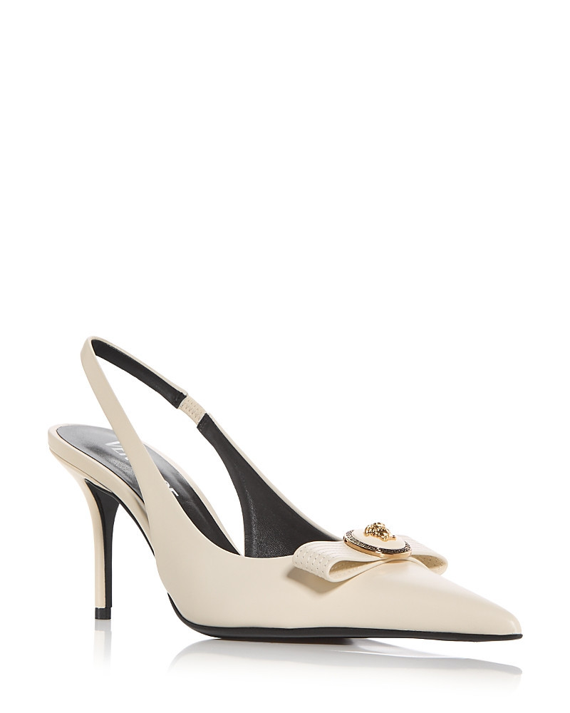 Versace Women's Gianni Ribbon Slingback Pumps | Bloomingdale's (US)