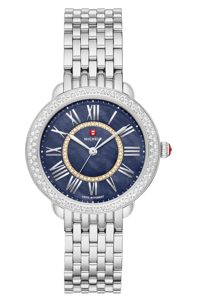 MICHELE Serein Mid Diamond Bracelet Watch, 36mm | Nordstrom | Nordstrom