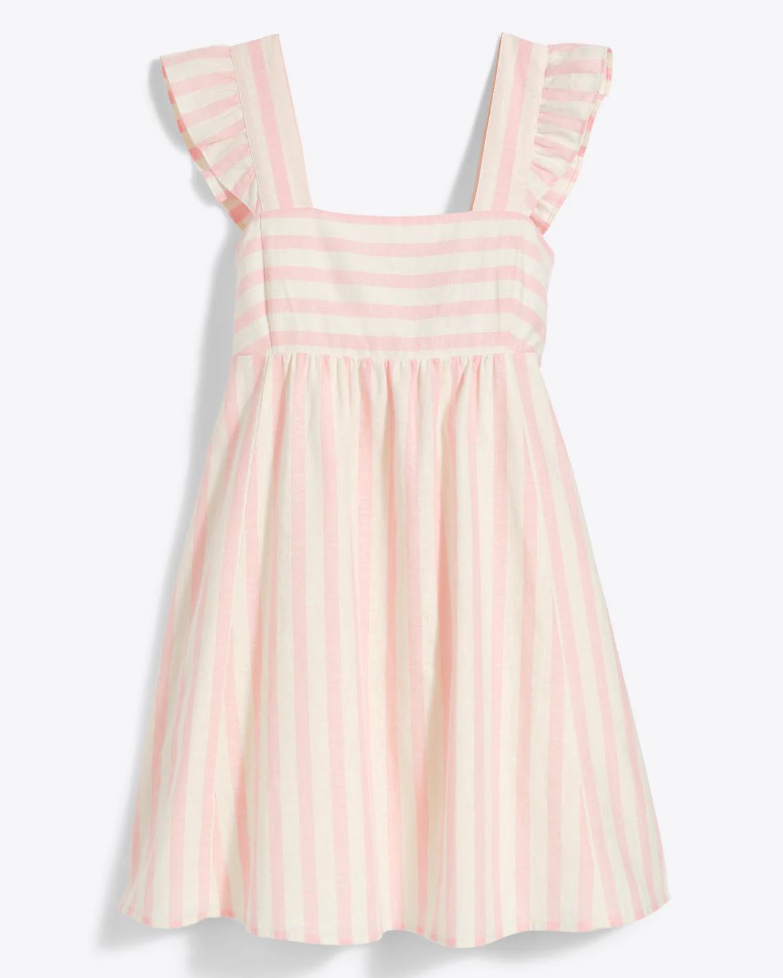 Maddie Babydoll Dress in Pink Cabana Stripe | Draper James (US)