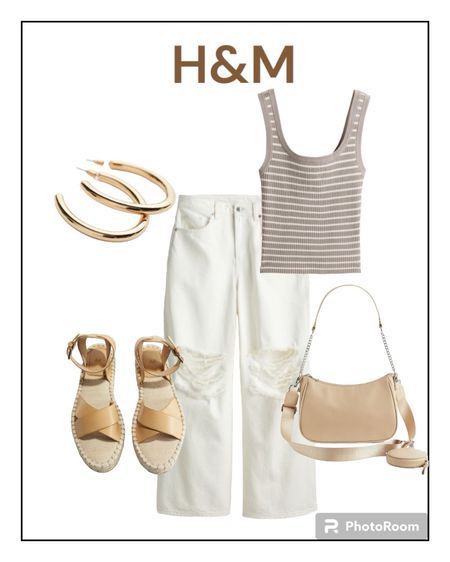 Cute H& M outfit for summer. 

#widelegjeans
#h&m

#LTKstyletip