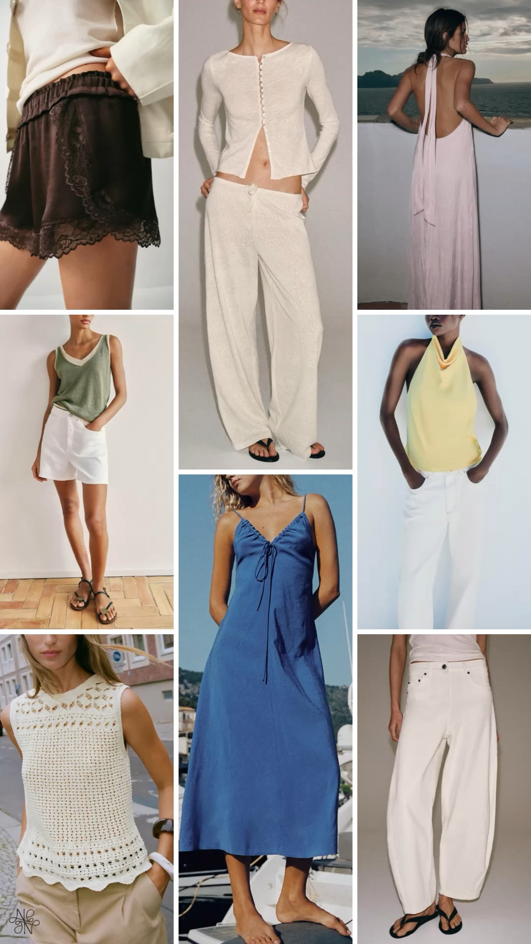 Zara new arrivals for summer ☀️ This butter yellow satin top is so cute for dinner outfits or date night outfits and I love the lace short trend - these chocolate brown shorts are under $50!! 

Zara finds, summer outfit, summer outfits, summer fashion, vacation outfit, summer dresses, beach outfits, mom outfit, postpartum outfit