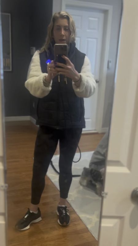 But before I walk out the door for class I have to bundle up! I can’t live without fleece or my heated vest!  

I bought this vest on a large because I wanted it oversized. 

#LTKstyletip #LTKfitness #LTKMostLoved