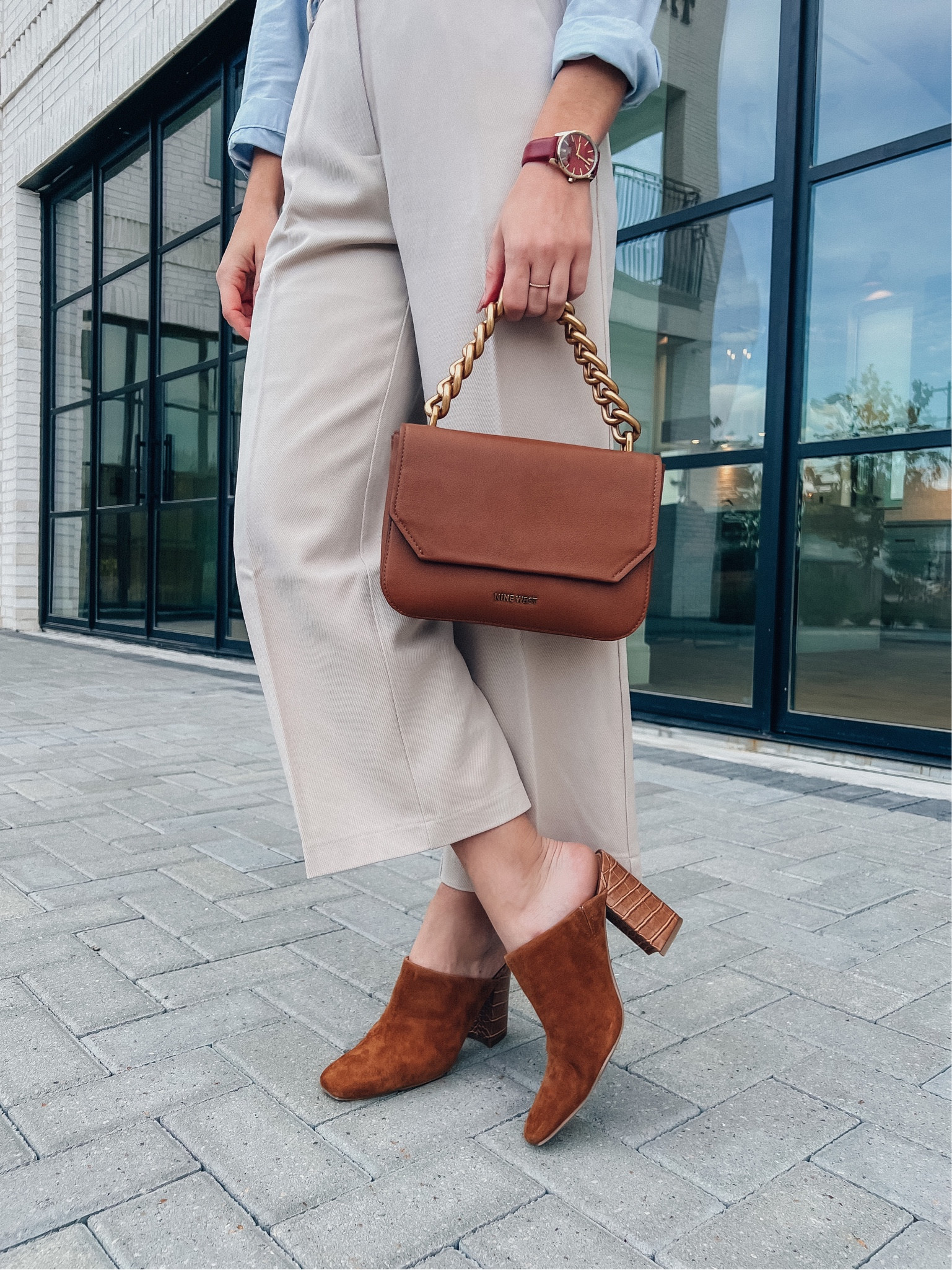 Nine West accessories on sale. These are the perfect fall/winter work shoe! So comfy and under $50. Size up .5- a whole size up. I’m in a 8 and normally do a 7.5

#LTKsalealert #LTKworkwear