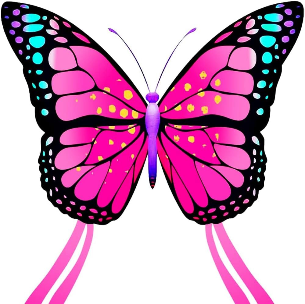 Butterfly Kite for Kids and Adults, Easy to Fly Large Butterfly Kites with Long Tail for Kids Age... | Amazon (US)