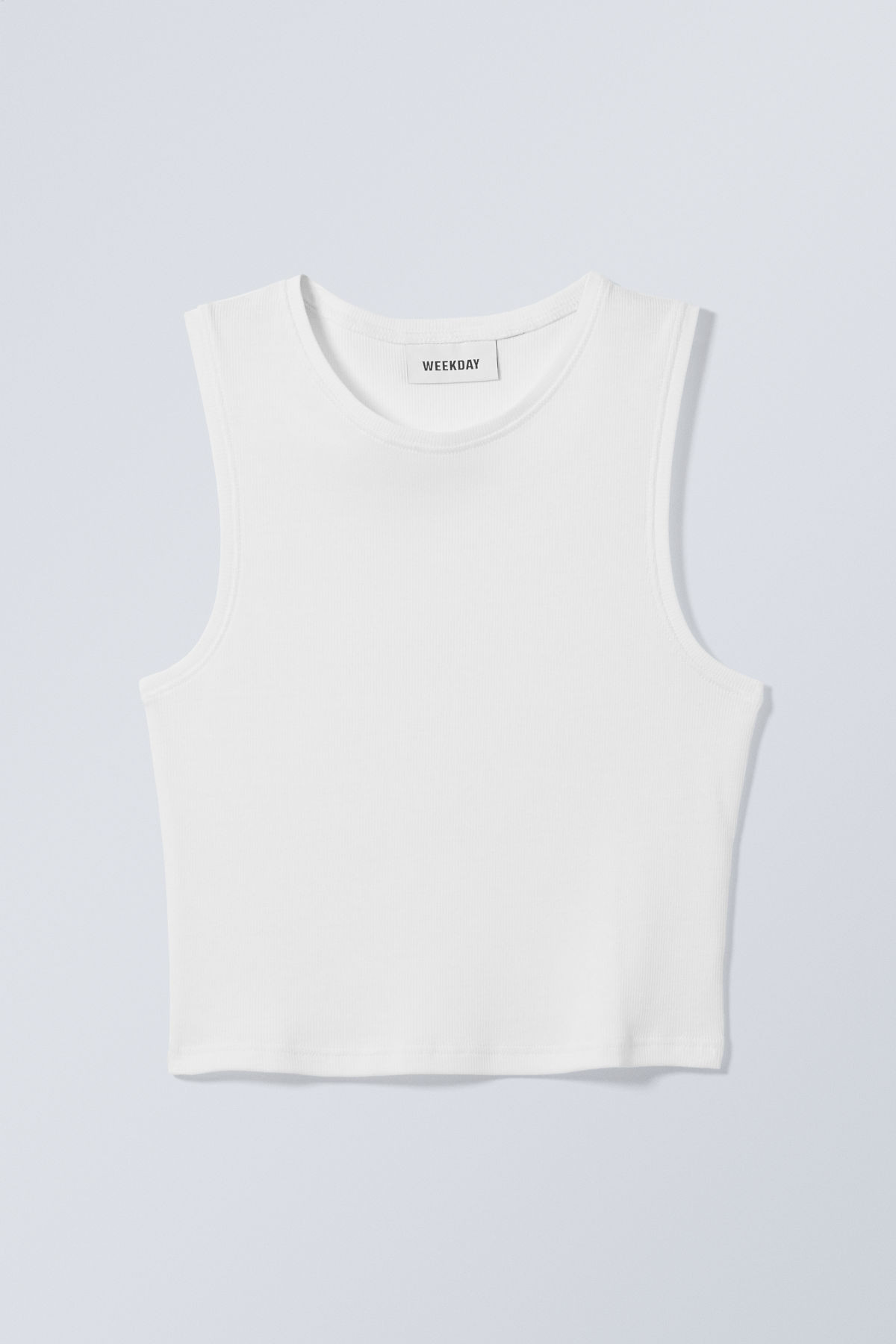 Pure Crop Tank Top - White | Weekday