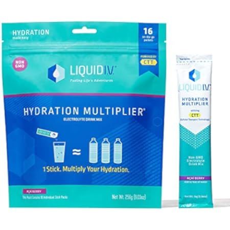 Liquid I.V. Hydration Multiplier, Electrolyte Powder, Easy Open Packets, Supplement Drink Mix (Pa... | Amazon (US)