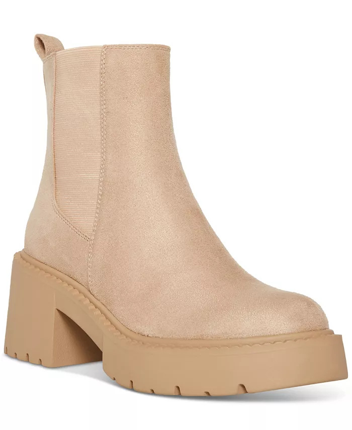 Madden Girl Trust Lug-Sole Chelsea Booties - Macy's | Macy's