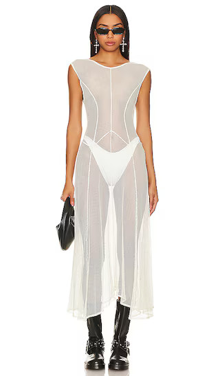 x REVOLVE Never Ever Midi Slip in Ivory | Revolve Clothing (Global)