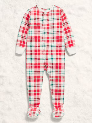 2-Way-Zip Microfleece Pajama One-Piece for Toddler & Baby | Old Navy (US)