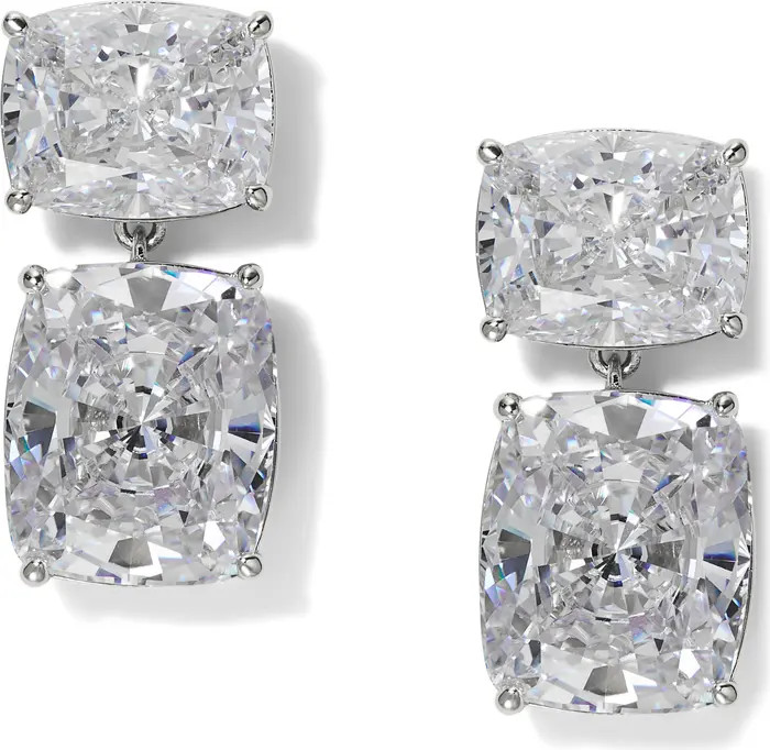 Nadri Northern Lights Cubic Zirconia Double Drop Earrings | Nordstrom | Nordstrom
