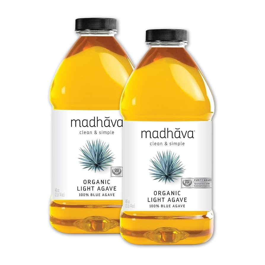 MADHAVA Organic Light Agave, 100% Pure Blue Nectar | Sugar Alternative | Vegan | Non GMO | Natura... | Amazon (US)